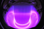 Plasma inside the TCV fusion reactor