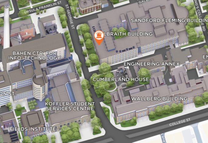 Map of the Galbraith Building location